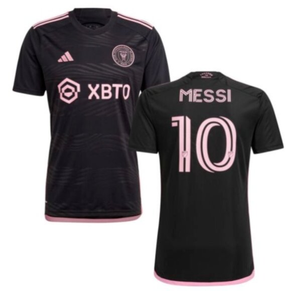 Adidas MLS Inter Miami CF MESSI Authentic Black/Pink Jersey Men's Size XL $120